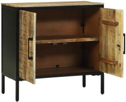 vidaXL Oldalbord 70x35x70 cm Tömör Érdes Fa Mangó (374098)