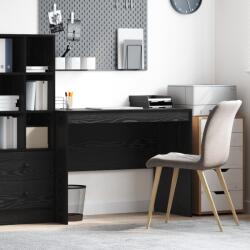 vidaXL Íróasztal Fekete tölgy Mérnöki fa 100 x 50 x 76 cm Tartós (869443)