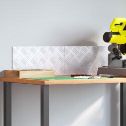 vidaXL Alumínium Kockás Lapok 2 db Csúszásmentes 40x20 cm (4104245)