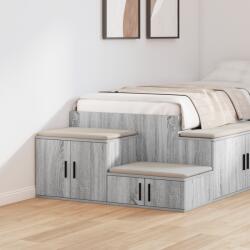 vidaXL Szürke Sonoma Tároló Szekrény 118x41x40 cm Műgyanta (866664)