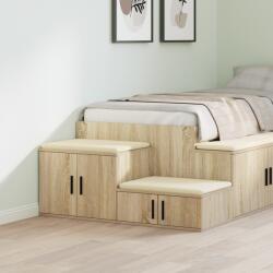 vidaXL Tárolószekrény Sonoma tölgy 108x41x40 cm Mérnöki fából készült (866669)