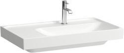 Laufen Meda porcelán aszimmetrikus mosdó 80x46 cm csaplyuk és túlfolyó nélkül, jobbos/matt fehér H8171157571121 (H8171157571121)