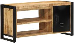 vidaXL Cipőpad 100x40x50 cm Tömör Fa Durva Mangó (4013601)