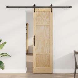 vidaXL Csúszó Ajtó Hardver Szettel 61x198.5 cm Tömör Fenyőfa (3333716)