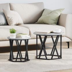vidaXL Fésülhető Asztalok 2 db Szürke Sonoma Mérnöki Fa (868246) - vidaxl