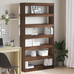 vidaXL Könyvespolc Barna tölgy Mérnöki fa 100 x 30 x 198 cm (3333929)