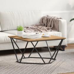 vidaXL dohányzóasztal Mesteri tölgy 80x80x45 cm Mérnöki fa (868278) - vidaxl