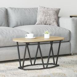 vidaXL Dohányzóasztal Sonoma tölgy 80x40x40, 5 cm Műszaki fa és Fém (869691) - vidaxl