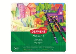 Derwent Academy 24db-os fémdobozos színesceruza készlet (2301938) - haztartasibolt