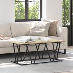 vidaXL Dohányzóasztal Sonoma Oak 100x50x40 cm Mérnöki fával és fémmel (869709)