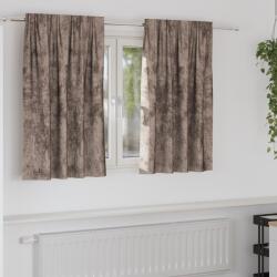 vidaXL Velúr Függöny 2 db Zsinórral Kávé 140x140 cm (4107703)