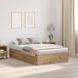 vidaXL Tárolós Ágykeret Mesterlakk Tölgy 120x190 cm (3335428)