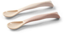  BabyOno etetőkanál puha flexibilis 2db bézs-rózsa 1066/06 - babycenter-online