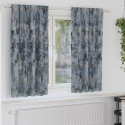 vidaXL Velvet Függönyök 2 db Pálcával Ezüst szürke 175x140 cm (4107684)