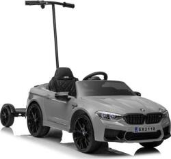LEAN Toys BMW M5 Platformmal Elektromos Kisautó 9586 -12 V, 2 Darab 45 W Motorral, Szülői Távirányítóval, Ezüst (9586) (9586)