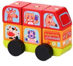 Cubika 13197 készségfejlesztő játék - minibusz (4823056513197) (4823056513197)