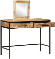 vidaXL Fésülködő Asztal 100x40x75/120 cm Szilárd Fa Durva Mangó (374093)
