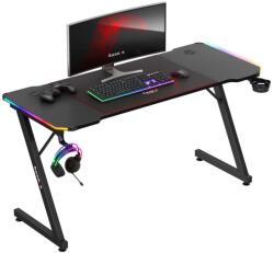Huzaro Hero 3.3 RGB Gamer asztal 140 x 58 x 74 cm - Fekete (HZ-HERO 3.3 RGB) (HZ-HERO 3.3 RGB)