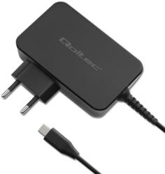 Qoltec 52388 Power Pro USB Type-C GaN Hálózati töltő - Fekete (100W) (52388) (52388)