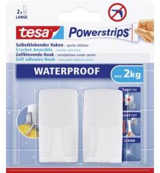 tesa Vízhatlan ragasztású akasztó Tesa Powerstrips® Waterproof Hook Plastic 2 db TESA 59701 (59701) (59701)