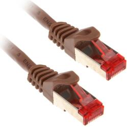 InLine 76400K hálózati kábel Barna 10 M Cat6 S/FTP (S-STP) (76400K) (76400K)