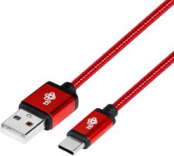TB USB-A apa - USB-C apa 2.0 Adat és töltő kábel - Piros (1, 5m) (AKTBXKUCSBA150M) (AKTBXKUCSBA150M)