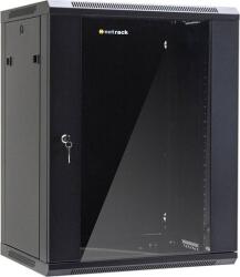 NETRACK 15U 19" fali rack szekrény 600x450mm levehető oldalú fekete (019-150-645-022) (019-150-645-022)