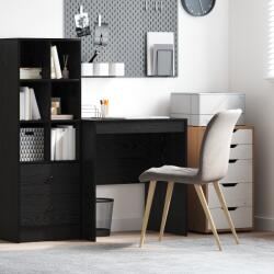 vidaXL Íróasztal Fekete tölgy Szerelt fa 70 x 50 x 76 cm Tartós (869419)