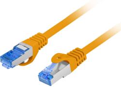 Lanberg S/FTP CAT6a Patch kábel 5m Narancssárga (PCF6A-10CC-0500-O) (PCF6A-10CC-0500-O)