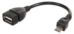 Maclean MCTV-696 USB 2.0 micro-B OTG kábel 0.15m - Fekete (MCTV-696) (MCTV-696)