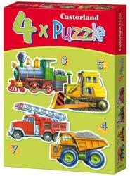 Castorland 4 az 1-ben Puzzle - Járművek (04256) (04256)