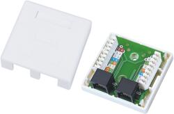 A-LANtec GN002 UTP CAT5e 2x RJ45 Fali csatlakozó doboz (GN002) (GN002)