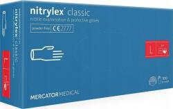 Mercator Medical Mercator Nitrylex Classic Blue nitril kesztyű, púdermentes. 100 db, L méret (2677#) (2677#)