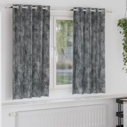 vidaXL plüss függönyök 2 db lyukkal Szürke 175x140 cm (4107654)