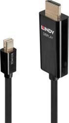 Lindy 40910 video átalakító kábel 0, 5 M Mini DisplayPort HDMI A-típus (Standard) Fekete (40910) (40910)