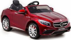 LEAN Toys MERCEDES-BENZ S63 AMG 3966 12 V Elektromos Kisautó - 2.4 GHz, Szülői Távirányítóval, EVA Kerekekkel, Lakkozott Bordó (3966-uniw) (3966-uniw)