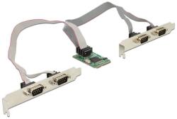Delock ADA Delock 95243 MiniPCIe modul I/O PCIe teljes méret 4 x soros RS-232 (95243)
