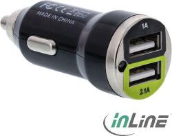 InLine 31502C mobiltelefon töltő Univerzális Fekete USB Automatikus (31502C) (31502C)