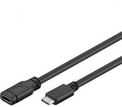 PremiumCord KU31MF1 USB-C apa - USB-C anya 3.2 Gen 1 Hosszabbító kábel - Fekete (1m) (KU31MF1) (KU31MF1)