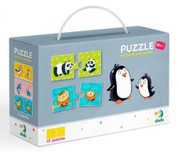 dodo Duo Állatok utódaikkal 2X12db-os puzzle (DOP300150) (DOP300150) (DOP300150)