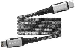 Havit CB6298 USB-C apa - Lightning apa Adat és töltőkábel 1m - Fekete (CB6298) (CB6298)