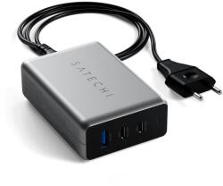 Satechi 100W 2xUSB-C és USB-A PD kompakt GaN hálózati töltő (ST-TC100GM-EU) (ST-TC100GM-EU) (ST-TC100GM-EU)