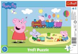 Trefl Peppa Pig Happy Train Kirakós játék 15 db Rajzfilmek (465627) (465627)