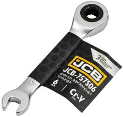 JCB 6 Mm-es Csillag-villáskulcs Racsnis Rövid Acél Cr-v Jcb (jcb-757s06) (jcb-757s06)