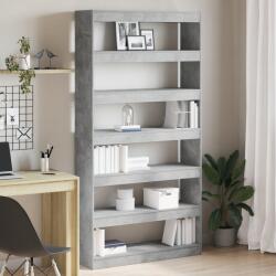 vidaXL Könyvespolc Szürke Szerelt fa 100 x 30 x 198 cm Könyvespolc (3333927)