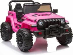 LEAN Toys CH9956 Jeep 7503 12 Elektromos Kisautó - 2.4 GHz, Szülői Távirányítóval, EVA Kerekekkel, Rózsaszín (7503) (7503)