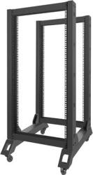 Lanberg OR01-6822-B 19" 22U SZÉL: 600mm MÉLY: 800mm MAG: 1249mm lapraszerelt fekete rack keret (OR01-6822-B) (OR01-6822-B)