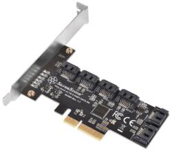 SilverStone SST-ECS06 SATA port bővítő/vezérlő (SST-ECS06) (SST-ECS06)