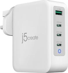 Triton 130w Gan Usb-c 4-port Charger - Uk White Grey (jup43130f-fn) (jup43130f-fn)