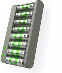 GP ReCyko E821 8x AA/AAA NiMH Akkumulátor töltő + 8db elem (4x AA - 2100mAh + 4x AAA - 850mAh) (GPRCKCHE821389) (GPRCKCHE821389)